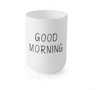 Taza de lavado material de los PP para el cuarto de baño y el uso en movimiento, capacidad de 400ml con la característica del tenedor del cepillo de dientes (blanco)