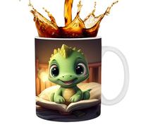 Taza de libro de cerámica | novedad taza de café, taza de estantería para librería de 350 ml, regalo para cumpleaños, Navidad, San, amante de los libros para un amigo