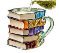 Taza de libro genérica - Vaso para bebidas para té | Taza de café con diseño de libro | para café vino y amantes de la lectura apasionados