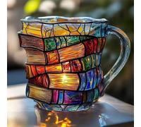 Taza De Libro Pintado, Diseño De Lectura De Libros En 3D, Taza De Café Vintage, Vajilla Estética De Resina Para Colección De Estudio, Librería, Amantes De La Literatura, Cocina Y Hogar, Tazas De Café