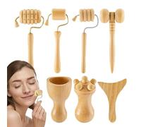 Taza de madera para contornear - Herramienta de succión de 7x3,5 pulgadas, equipo de salud portátil | Drenaje linfático natural, reducción de molestias en el entrenamiento compacto, dolores musculares