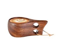 Taza de madera, taza de café de madera | Campaña para acampar, 350 ml de en claro, recipiente para desde fuera para café, té y leche