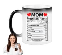 Taza de madrastra | Taza de café para el día de la madre con impresión de letras | La mejor taza de mamá, taza de café de cerámica de color cambiante para mamá mamá mamá madre