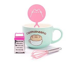 Taza de másjo con la plantilla batidor de rallador Cat Cappuccino Cup 17 Oz Un tamaño