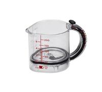 Taza de medición ajustable 4 en 1 con base de sello estilo rascador, tazas de cocina multifuncionales para cocinar y hornear, a prueba de fugas y ahorro de espacio