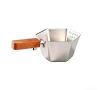 Taza de medición de acero para hornear 12.5cm Acero resistente a la | Líneas de medición claras, dosificación precisa para espresso, acero inoxidable, 12,5 cm de longitud, preparación diaria