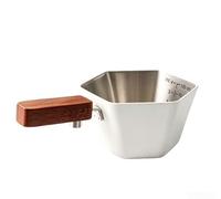 Taza de medición de acero para hornear 12.5cm Horneado de acero resistente | Líneas de medición claras, dosificación precisa para espresso, acero inoxidable, 12,5 cm de longitud, preparación diaria