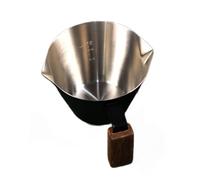 Taza de medición de doble caño con base estable y doble marca de acero 304, textura perfecta para entusiastas del café, accesorios de cocina