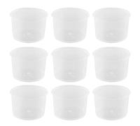 Taza de medición desechable JCBIZ 50pcs 10ml tazas de prueba de laboratorio con escalas taza de mezcla transparente tazas de medición de líquidos de plástico