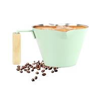 Taza De Medición Para Café | Jarra de Preparación de 100 ml con Doble Pico y Escala - Vaso Para Agua Con Asa - Para Café Té Leche Chocolate Caliente Elaboración Casera Cocina y Latte