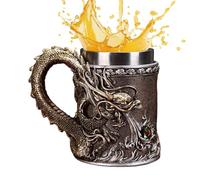 Taza de metal en relieve decoración de escritorio chino | Taza con diseño de taza para beber decoración del hogar para agua fría caliente zumo bebidas hombres mujeres hogar oficina