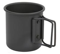 Taza de Metal para Beber, 300ML Taza de Metal para Exteriores Reutilizable Lavavajillas Seguros Vasos para Beber Tazas de Café Taza de Té con Aislamiento Taza con Mango Plegable para Niños Y Adultos
