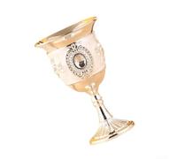 Taza de metal vintage para champán y licor con silueta elegante para decoración del hogar, bar y mesa (B)