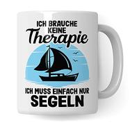 Taza de navegación, Necesito terapia que simplemente necesito navegar regalo taza de café taza taza de café con mensaje divertido capitán barco amante de la taza de té propietario del barco marinero