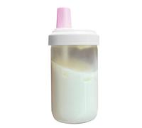 Taza de paja de té con leche, 500 ml, transparente, con tapa, policarbonato de polipropileno de alimenticio, a prueba de fugas, botella de viaje reutilizable, para café, leche helada, jugos y