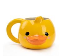 Taza de Pato Regalos de Pato para Mujeres, Taza 3D con Dibujo Animado de un Patito Amarillo, Regalo Cumpleaños Mujer Taza de té con Leche de Cerámica Pintada a Mano con un Divertido pato, 16oz
