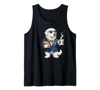 Taza de Perro Pastor de Abruzzo Divertido café Bandera de Italia Camiseta sin Mangas