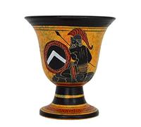 Taza de Pitágoras, taza de feria de Pitágoras, Rey espartano Leónidas, pintada a mano en el exterior