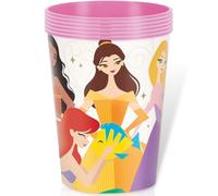 Taza de plástico reutilizable multicolor de Disney Princess Moments Magical Moments, 16 onzas (1 unidad), perfecta para fiestas y eventos