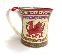 Taza de porcelana china con diseño celta de dragón galés