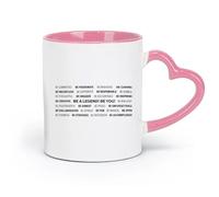 Taza de porcelana de cerámica Conviértete en una leyenda Trabajo en equipo Negocios Nuestros valores Ejercicio Citas inspiradoras y motivacionales (11 oz/320 ml) para el hogar y la oficina Rosa