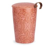 Taza de porcelana de doble pared con infusor Mandala Power