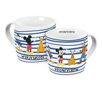 Taza de porcelana de Mickey & Friends Crew 300 ml, taza de café, taza infantil, Mickey Mouse, Minnie Mouse, multicolor