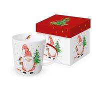 Taza de porcelana, diseño de enano de invierno en la nieve, 0,4 x 10,5 cm