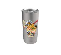 Taza de ramen de pollo con diseño de ondas, ideal para los amantes de los fideos Vaso térmico de acero inoxidable de doble pared