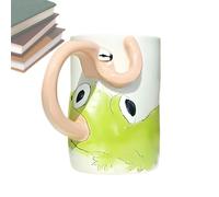 Taza de rana, característica realista de lengua, 5.9 x 4.3 x 7.1 pulgadas, taza de animales novedosa, diseño interactivo de anfibios, regalo divertido para los amantes de la naturaleza, vasos para el