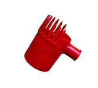 Taza de recolección de mano, herramienta manual de frutas pequeña con cuerpo de polipropileno rojo, apertura de dientes de peine, cosecha de jardín para cultivadores, cosechadora de frutas pequeña