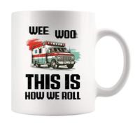 Taza De Regalo Ambulancia con sirena potente, técnico de emergencias | médicas Taza De Café Despedida 2 unidades / 330 ml Divertido Tazas Desayuno Encantador Tazas Gamers Amigos