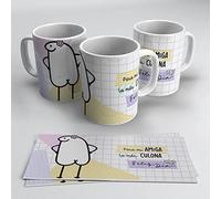 Taza de regalo para amigas con diseño divertido "La más Culona". Mejores amigas Tazas Flork - Cerámica 350ml
