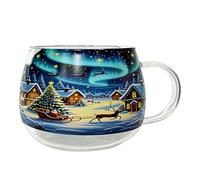 Taza de regalo para conductor de autobús, vidrio de 300 ml, tazas de café de cerámica con diseño navideño, hogar, cocina, tazas de café de porcelana para vacaciones, té, bebidas calientes o frías, lo
