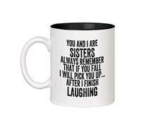 Taza De Regalo Tú y yo, si te caes, me reiré a carcajadas. Taza De Café | Aficionado 2 unidades-330ml Divertido Tazas De Café Reutilizable Tazas De Té Compromiso San Valentín