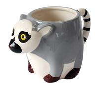 Taza de Ring Tailed Lemur de los Critters de la loza de Deluxebase. Taza formada linda, animal de la novedad para los niños y adultos.