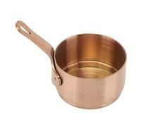 Taza de Salsa con Mango, Calentador de Leche de Acero Inoxidable 304 Dispensador de Ketchup Recipiente de Café Fundidor de Chocolate Jarra de Crema Tarro de Leche Tazón de Condimento (100ml)