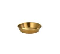 Taza de salsa de acero inoxidable 304 de color sólido simple y exquisito, para el hogar chino (dorado) de 13 cm