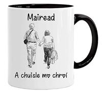 Taza de San Valentín irlandesa personalizada, diseño con texto en inglés "A chuisle mo chroí (As Gaeilge)", con texto en inglés "Make your own Mug Novelty 325 ml