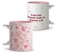 Taza de San Valentín para Parejas. Regalos Para Mi Novio. Regalo Original Mujer. Tazas Amor Para Enamorados. Regalos Originales Románticos. Taza Enamorados. Detalles Especiales Para San Valentín.