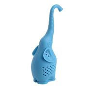 Taza de silicona con forma suelta con forma de elefante, filtro de pastilla con colador de té de acero inoxidable