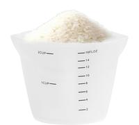 Taza De Silicona Flexible - Jarra Dosificadora Resistente Al Calor, Mezclador De Mango Flexible, Contenedor Antiadherente, Contenedor De Flujo Fluido, Accesorio De Cocina Práctico, Herramienta De