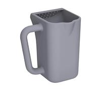 Taza de silicona flexible para lavar el cabello con mango antideslizante, protección ocular suave, esencial para recién nacidos, taza de lavado de cabeza de bebé para la hora del baño