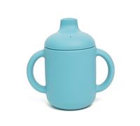 Taza de silicona para beber | 120 ml | 100% silicona no tóxica de grado alimenticio | Libre de BPA y PVC | Doble asa | Tapa a prueba de fugas | Taza de destete para bebés para bebidas frías y
