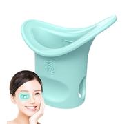 Taza de silicona para enjuague de ojos, arandela ligera y reutilizable, recipiente de limpieza flexible, accesorio de baño, práctico vaso refrescante para lavado de ojos, ayuda de cuidado