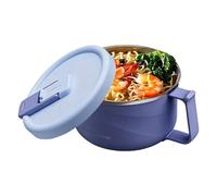 Taza de sopa con tapa, 1100, recipientes para alimentos con revestimiento aislante de acero inoxidable | Recipientes para sopa, cuencos para fideos instantáneos, para el hogar, cocina, restaurante, ca