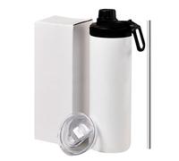 Taza de sublimación - Taza de café con aislamiento de doble pared, taza de sublimación, taza vacía aislada para impresión individual, doble pared, taza vacía recta con revestimiento de sublimación