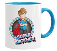 Taza de superhéroe | Super Mum Dad Auntie Gran Grandad | Regalos para mamá | Regalos de cumpleaños para mujeres | Regalo de cumpleaños de Navidad | Regalo del Día del Padre (hermano)
