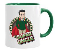 Taza de superhéroe | Super Mum Dad Auntie Gran Grandad | Regalos para mamá | Regalos de cumpleaños para mujeres | Regalo de cumpleaños de Navidad | Regalo del Día del Padre (tío)