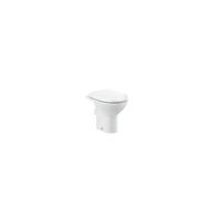 Taza de Tanque Alto O Empotrable con Tecnología Rimless y Salida Horizontal Victoria Blanco Roca - Asiento y tapa lacados con bisagras acetálicas